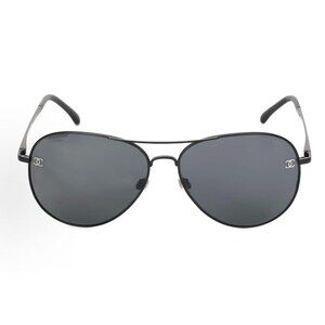 Chanel Black Aviator Sunglasses